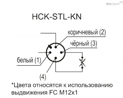 Индикатор HCK.508-SST-M12-FKM-PC-P-80-NO (118345) ELESA+GANTER