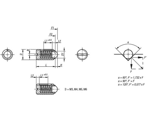 Фиксаторы K0322.216 Kipp