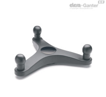 Трехлопастный маховик EYK.400+EBS A-20-C1 (208311-C1) ELESA+GANTER