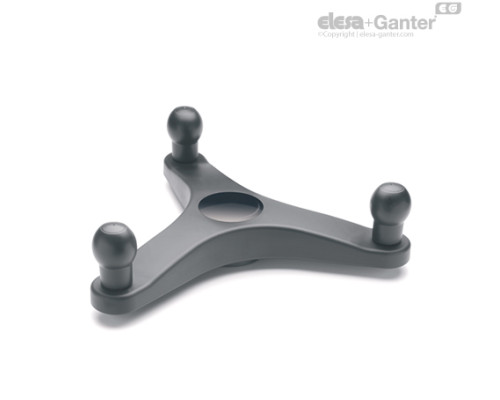 Трехлопастный маховик EYK.400+EBS A-20-C1 (208311-C1) ELESA+GANTER Трехлопастный маховик EYK.400+EBS A-20-C1 (208311-C1) ELESA+GANTER