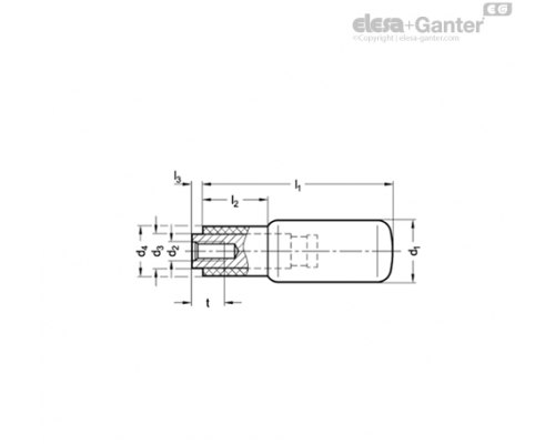 Вращающаяся ручка GN 798.2-KT-16-M5 ELESA+GANTER
