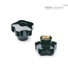 Лепестковая поворотная ручка VC.254/40 B-M6 (67501) ELESA+GANTER