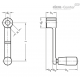 Кривошипная рукоятка из нержавеющей стали GN 269-100-B12 ELESA+GANTER