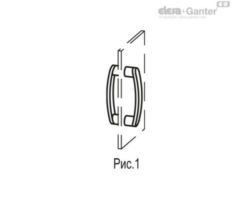 Мостовидная ручка EBP.110 B-M6-C3 (260121-C3) ELESA+GANTER