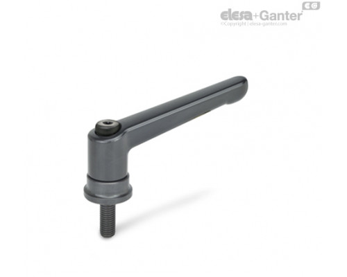 Регулируемая ручка рычажного типа GN 300.4-63-M6-20-SZ ELESA+GANTER