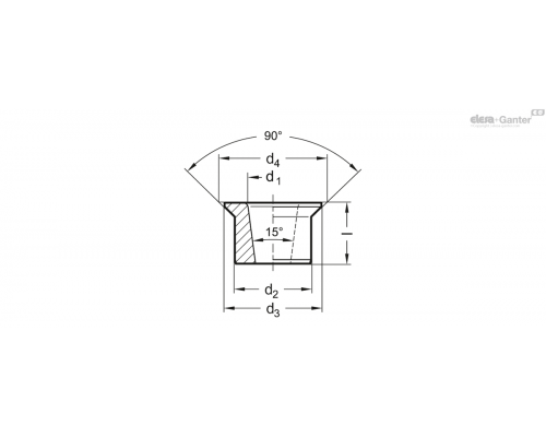 Направляющая втулка GN 172.1-6-10 ELESA+GANTER