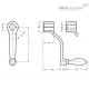 Кривошипная рукоятка DIN 468-160-V17-D ELESA+GANTER