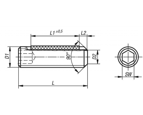 Винты K0707.03X20 Kipp