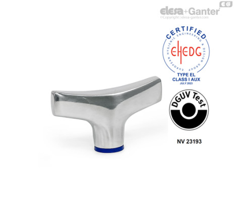 Гайка-барашек GN 8341-40-M4-PL-H ELESA+GANTER