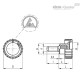 Ручка с рифлением BT.20 p-M6x16-ESD-C (154252) ELESA+GANTER