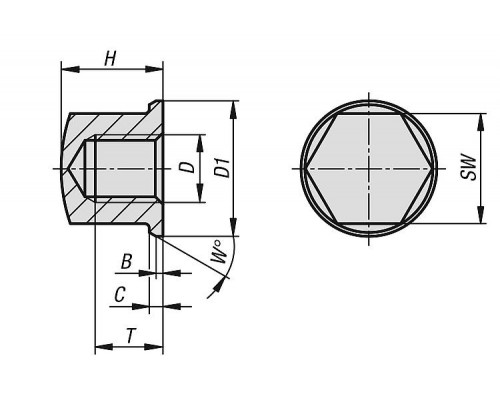 Гайки K1332.12 Kipp