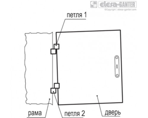Петля CFO.65 EH-5-C9 (426211-C9) ELESA+GANTER
