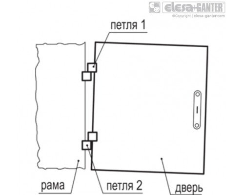 Петля CFO.65 EH-5-C9 (426211-C9) ELESA+GANTER