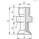 Вакуумная присоска VVH-15-G1/8-T-S (VV.52049) ELESA+GANTER