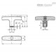 Т-образная ручка L.652-X/67 B-M6 (32733) ELESA+GANTER