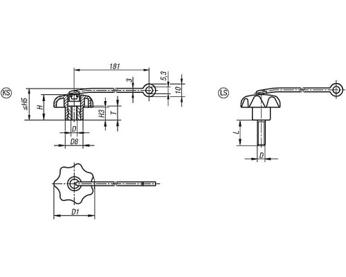 Ручка K0154.610 Kipp