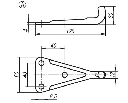 Защелка K0052.1852371 Kipp