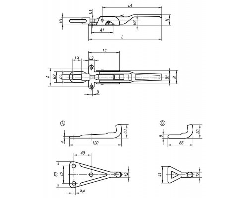 Защелка K0052.1852371 Kipp