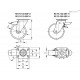 Колёсико RE.F8-125-SBF-H (450942) ELESA+GANTER
