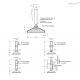 Регулируемая опора GN 17-60-M12-80-C3-S ELESA+GANTER