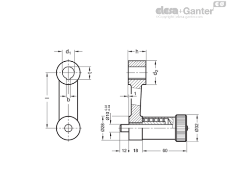Позиционирующая кривошипная рукоятка GN 558-165-K24 ELESA+GANTER Позиционирующая кривошипная рукоятка GN 558-165-K24 ELESA+GANTER
