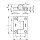 Петля CFAM.67-O-NC-080 (422481) ELESA+GANTER