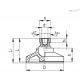 Регулируемая опора LS.A-32-14-AS+SJF-M8 (300282) ELESA+GANTER