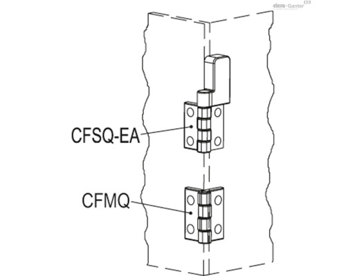 Петля CFSQ.60-SH-6-C-A-D (427011) ELESA+GANTER