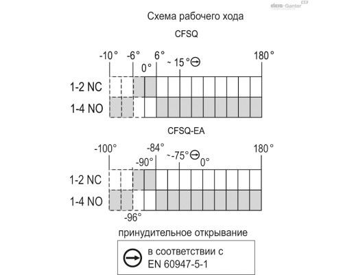 Петля CFSQ.60-SH-6-C-A-D (427011) ELESA+GANTER