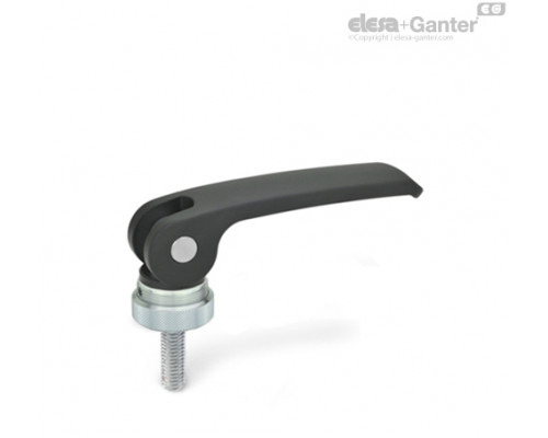 Прижимная ручка с эксцентриковым кулачком GN 927-82-M6-60-B-B ELESA+GANTER