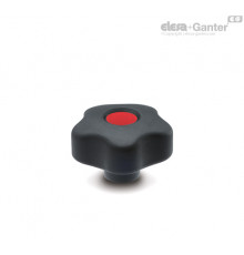 Лепестковая поворотная ручка VCT.43 B-M6-SOFT-C6 (169892-C6) ELESA+GANTER