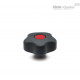 Лепестковая поворотная ручка VCT.43 B-M8-SOFT-C6 (169894-C6) ELESA+GANTER