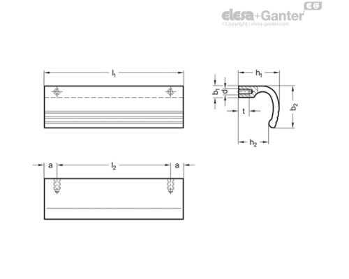 Выступающая ручка GN 730-125-SW ELESA+GANTER