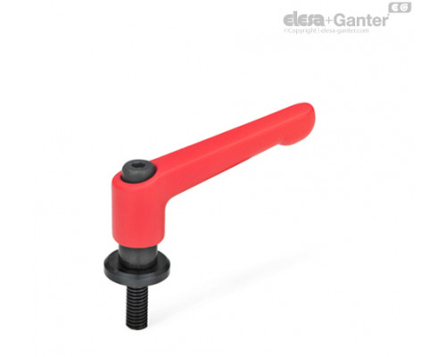 Регулируемая ручка рычажного типа GN 307-78-M10-32-RS ELESA+GANTER