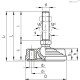 Регулируемая опора LV.F-125-24-AS-M24x158 (316461) ELESA+GANTER