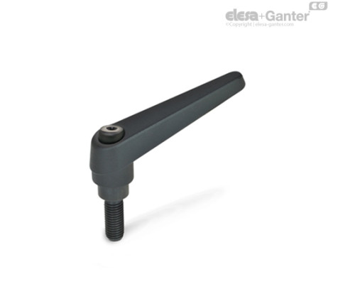 Регулируемая ручка рычажного типа GN 101-25-M12-50-SW ELESA+GANTER Регулируемая ручка рычажного типа GN 101-25-M12-50-SW ELESA+GANTER