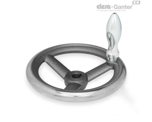Маховик DIN 950-GG-400-K34-D ELESA+GANTER Маховик DIN 950-GG-400-K34-D ELESA+GANTER
