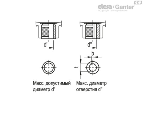 Маховик монолитный со спицами VRTP.80-P+I-SST-8 (79111-R) ELESA+GANTER