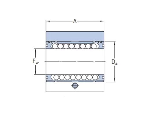 Линейный подшипник в сборе с корпусом SKF LUNE 25 D-2LS