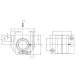Линейный подшипник в сборе с корпусом SKF LUNE 25 D-2LS