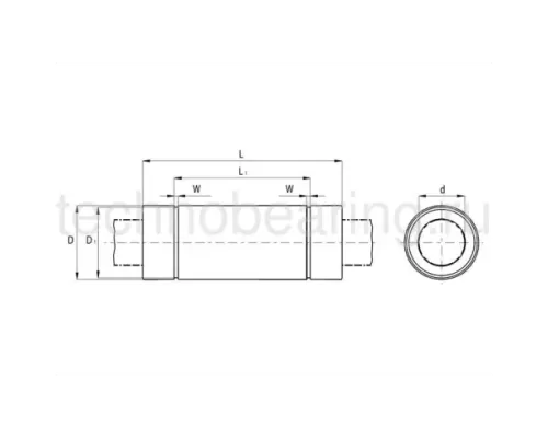 Линейный шариковый подшипник NBS (ISB) KBL 25 112 PP