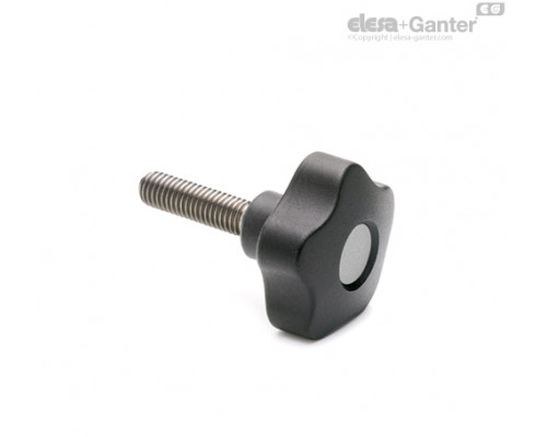 Лепестковая поворотная ручка VCT.63-SST-p-M12x40-C3 (70043-C3) ELESA+GANTER
