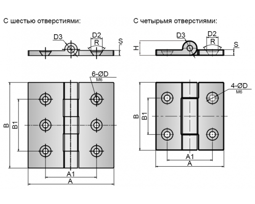 Петли A40201.80643 Алтервиа