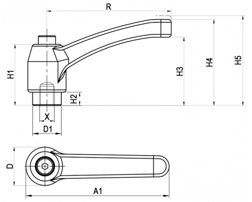 Рычаг AKBT8010 EMES
