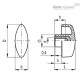 Зажимной барашек CTL.476/56 B-M10 (8801) ELESA+GANTER