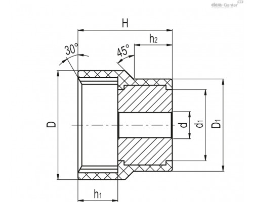 Зубчатое соединение ZGD-1.5-20-F (551011) ELESA+GANTER
