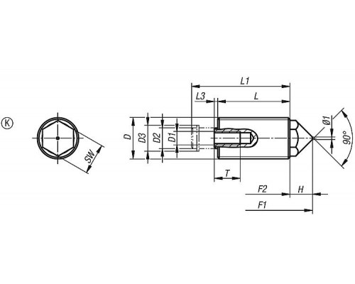 Упоры K0977.2212 Kipp