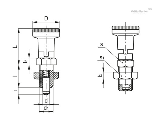 Штифт стопорный PMT.101-6-M12x1,5-AK (51622) ELESA+GANTER Штифт стопорный PMT.101-6-M12x1,5-AK (51622) ELESA+GANTER