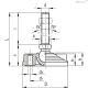 Регулируемая опора LV.F-80-14-SST-M10x68 (331225) ELESA+GANTER