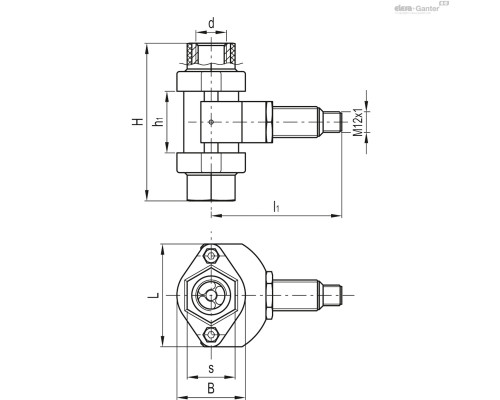 Индикатор потока HVF.92-E-3/8 (111313) ELESA+GANTER